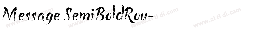 Message SemiBoldRou字体转换